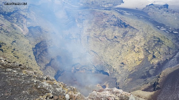 cratère volcan Villarrica
